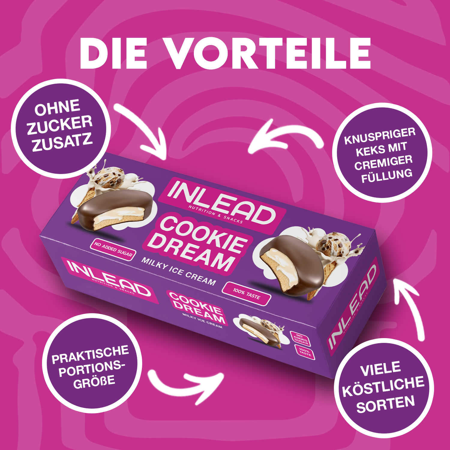 Inlead Cookie Dream, cremiger Aufstrich ohne Zuckerzusatz