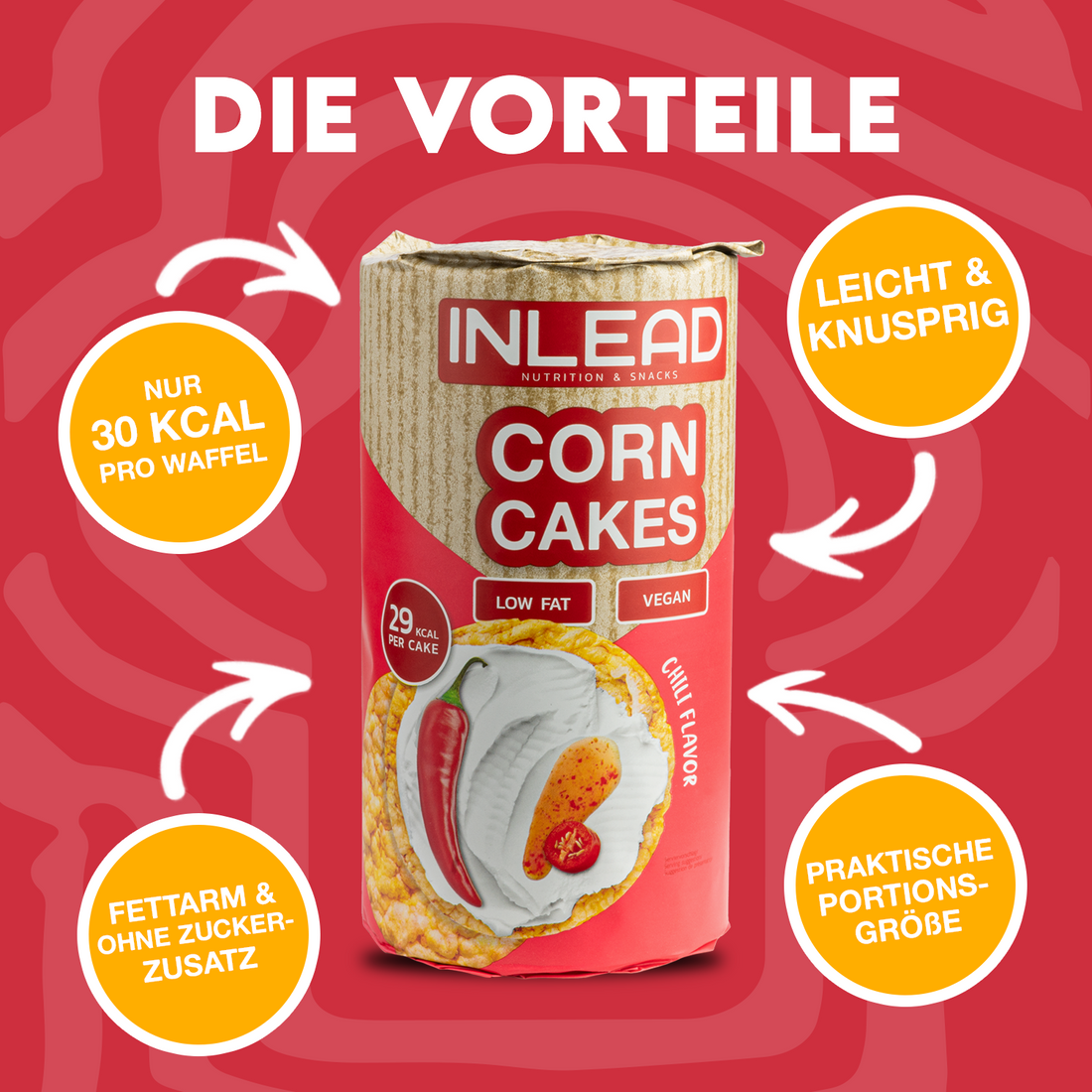 Inlead Maiswaffeln 120 g, knusprig-leichter Snack