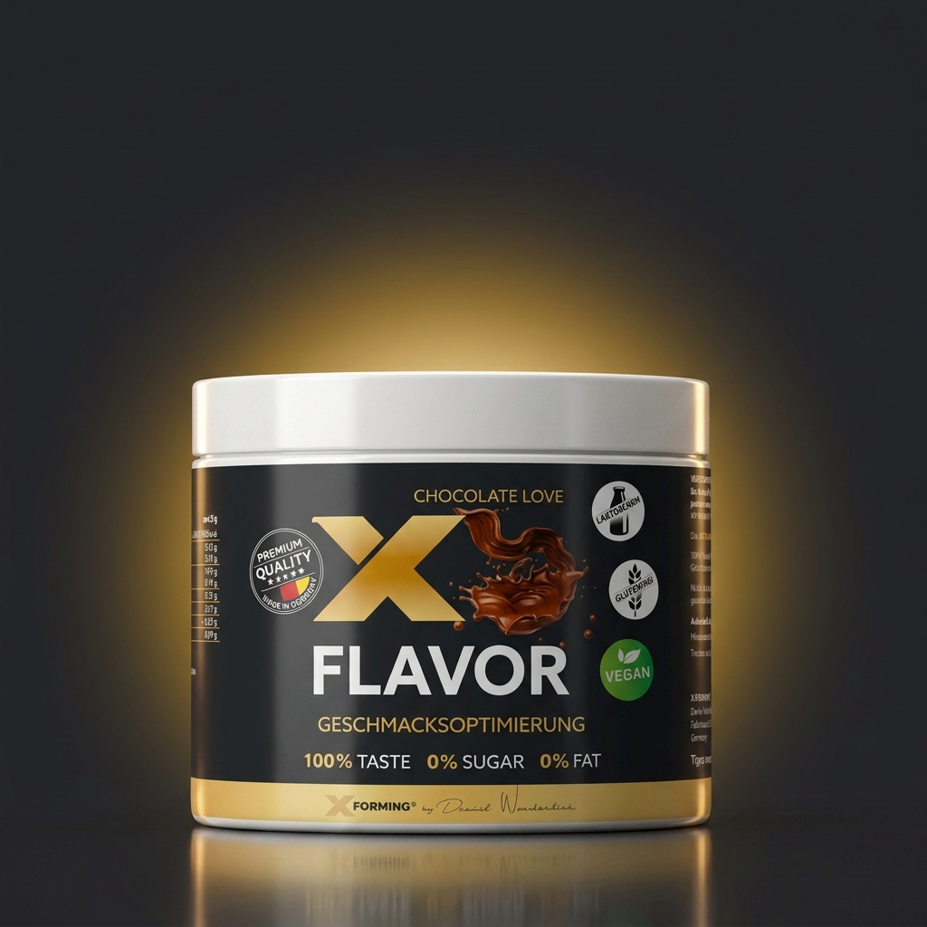 X-FLAVOR Chocolate Love, schwarze 250-g-Dose