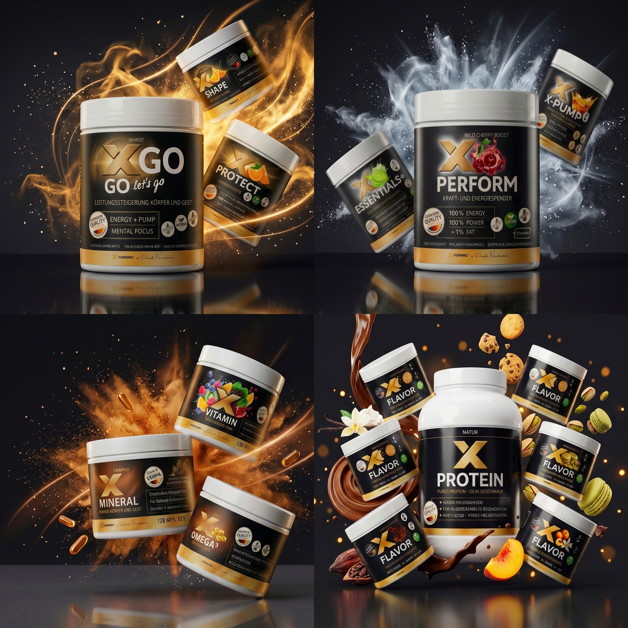 X-FORMING Komplettpaket, Control-, Perform-, Health- und Nutrition-System