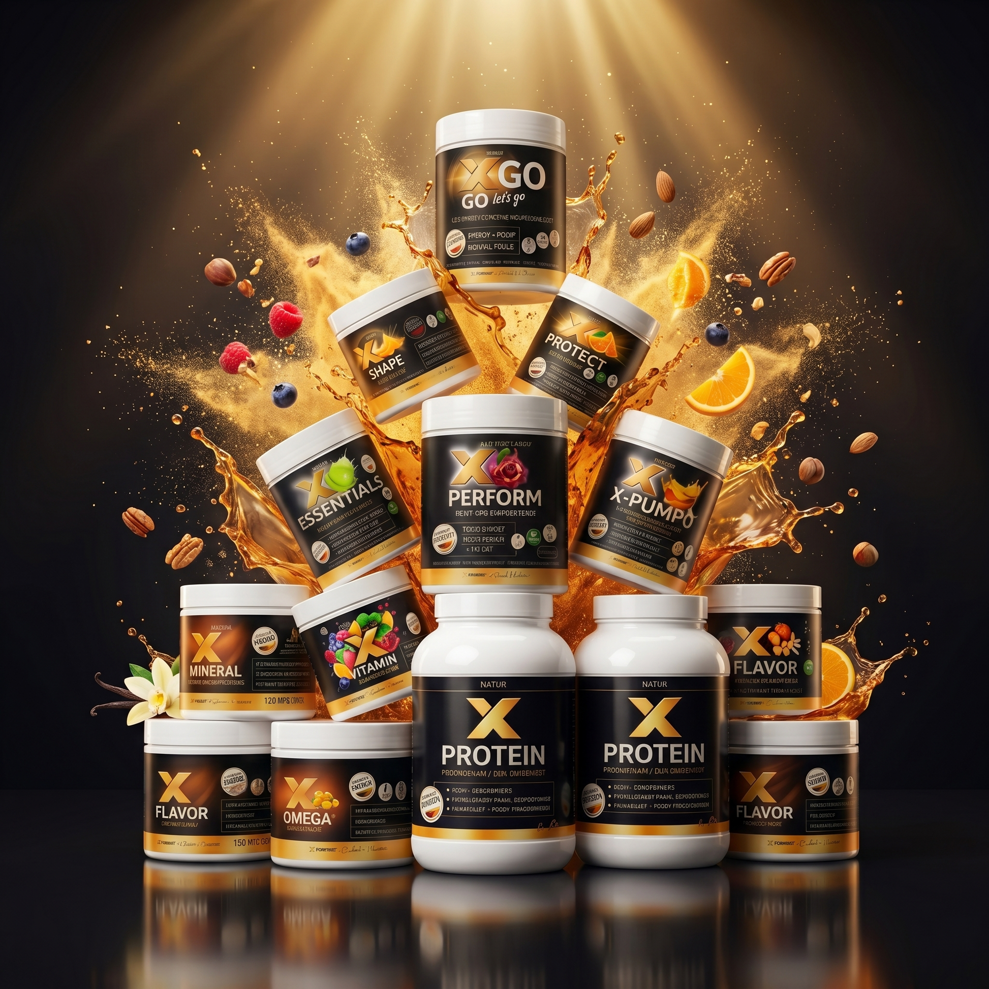 X-FORMING Komplettpaket, alle Produkte der vier Systeme