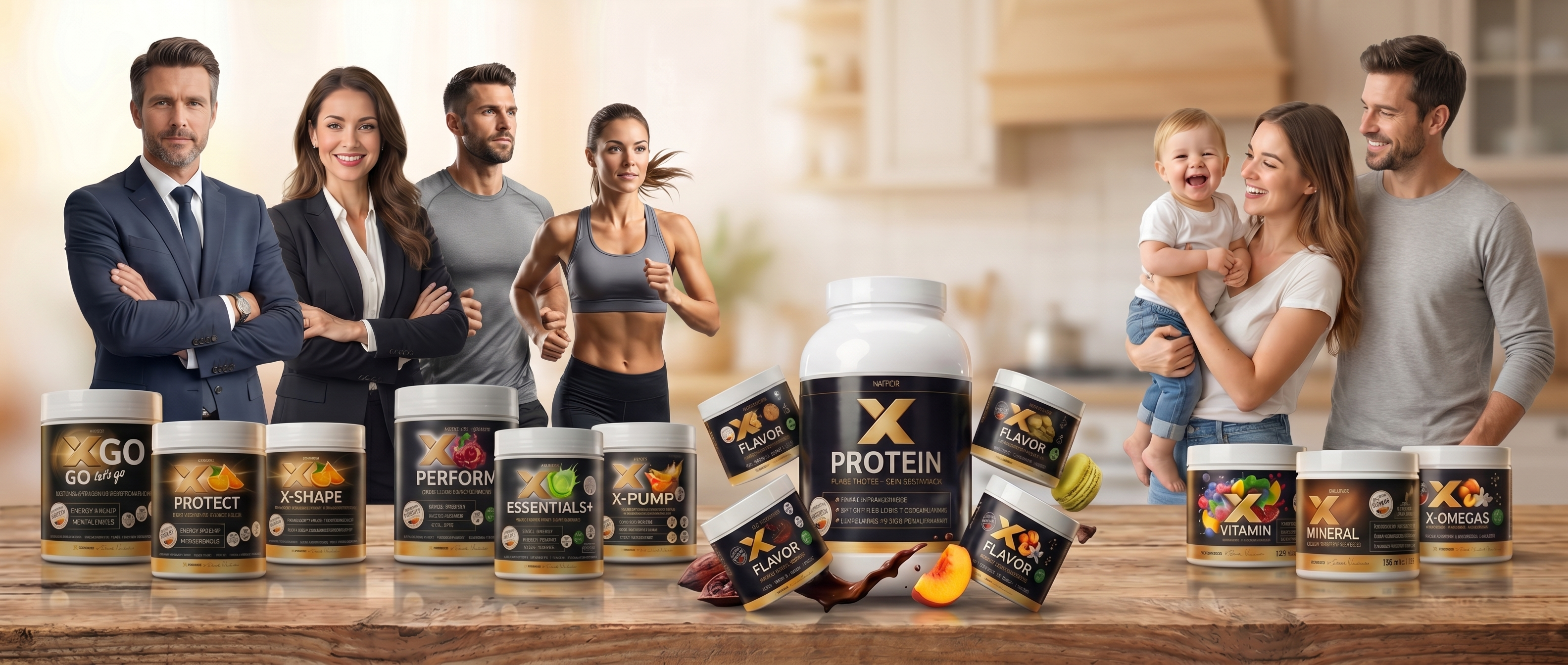 X-FORMING System-Hero – ein System für jedes Leben: Sportler, Unternehmer & Familie mit allen Produkten