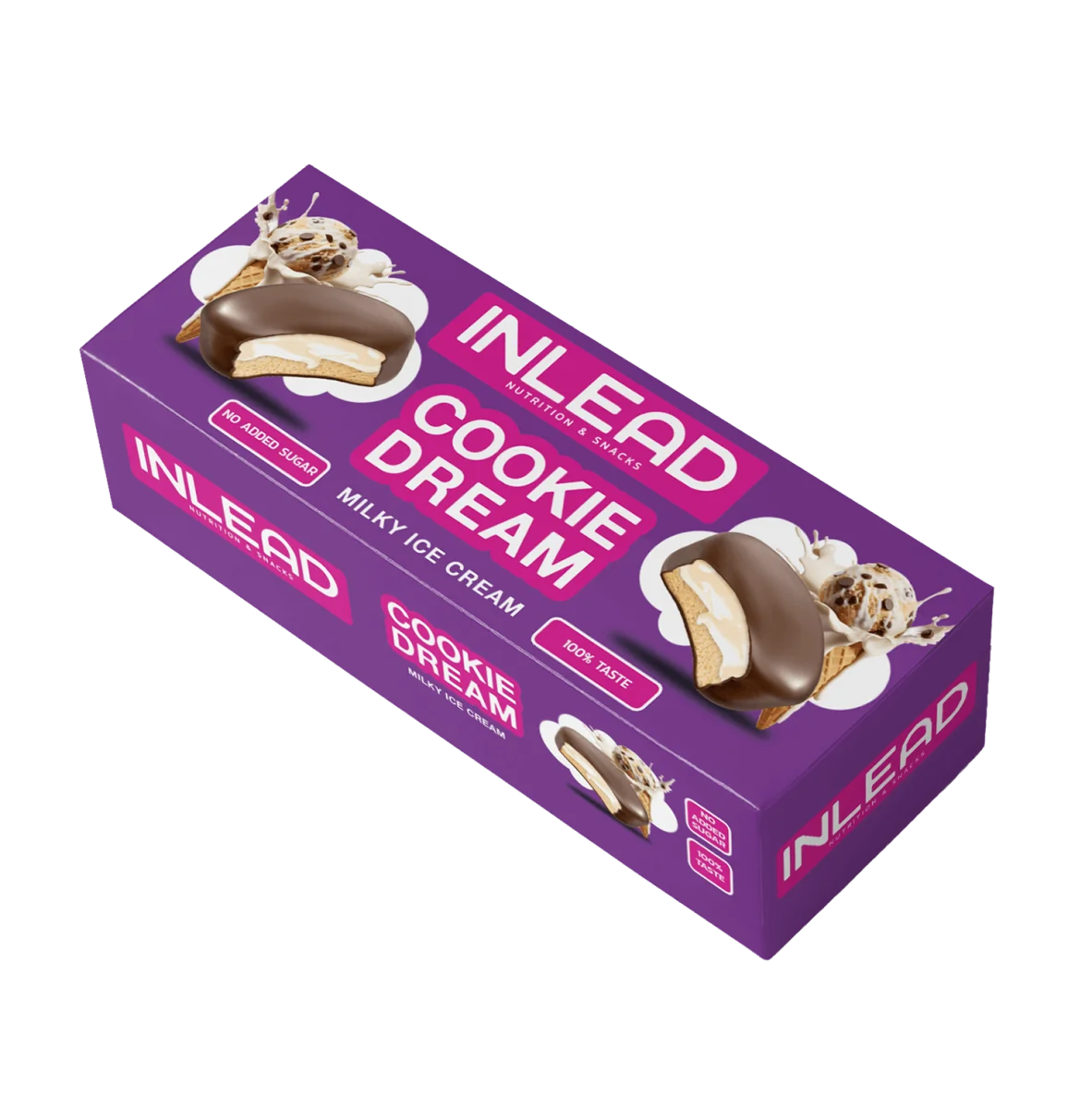 Inlead Cookie Dream 128 g Milcheis, Aufstrich ohne Zuckerzusatz