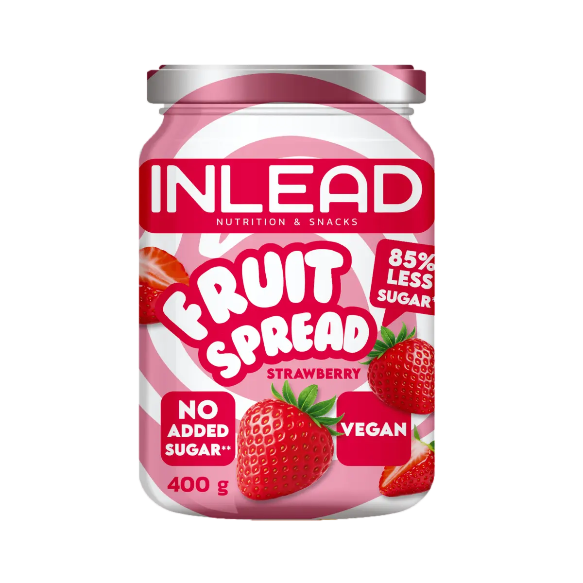 Inlead Fruchtaufstrich 400 g Erdbeere, ohne Zuckerzusatz