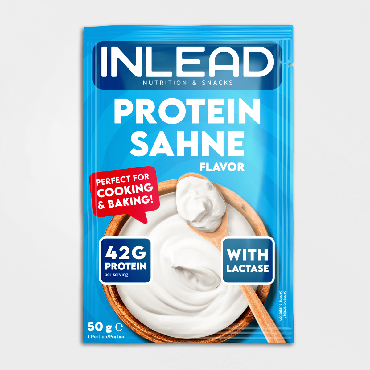 Inlead Protein-Sahne Probe 50 g, proteinreiche Sahne