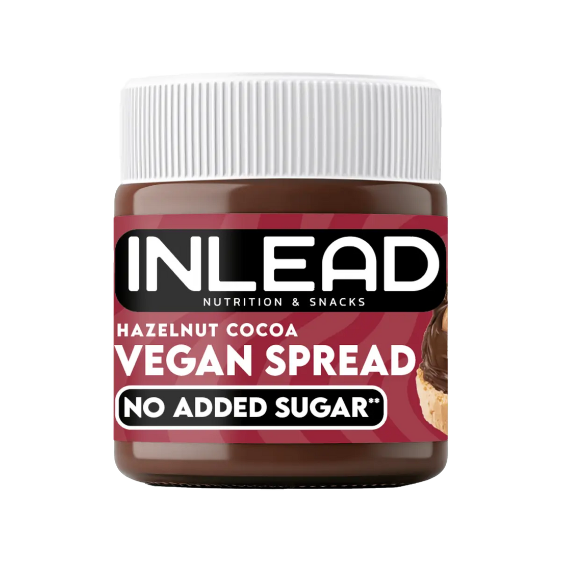 Inlead Spread 200 g Haselnuss-Kakao vegan, cremiger Aufstrich ohne Zuckerzusatz