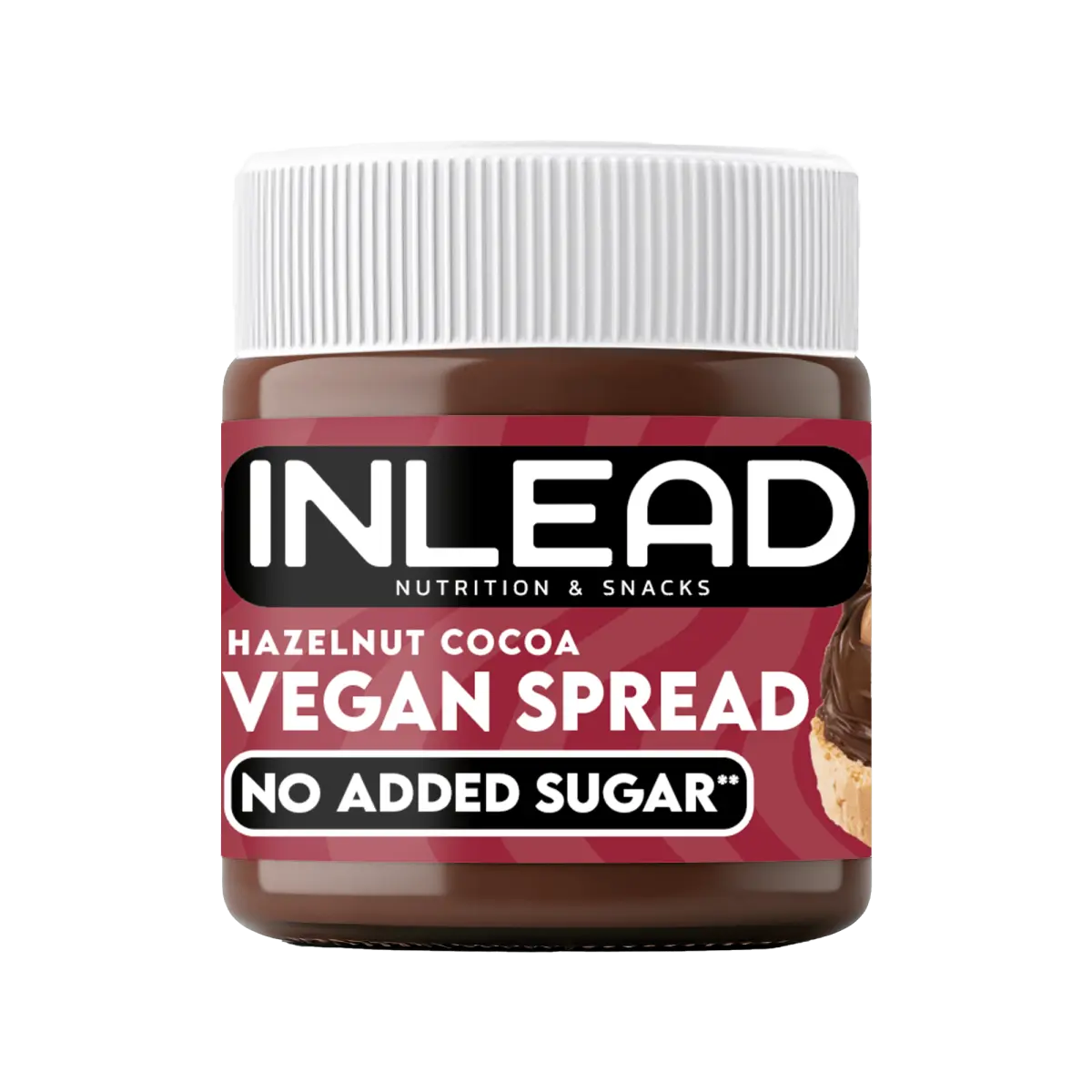 Inlead Spread 200 g Haselnuss-Kakao vegan, cremiger Aufstrich ohne Zuckerzusatz