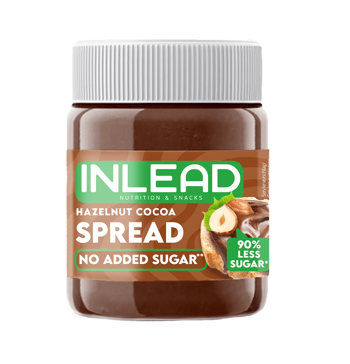 Inlead Spread 350 g – Haselnuss-Kakao-Creme ohne Zuckerzusatz