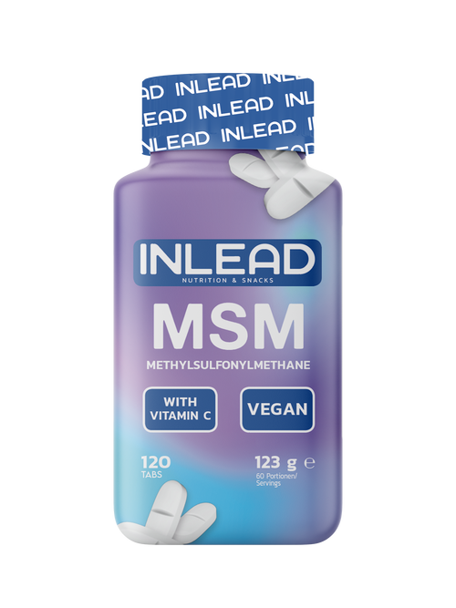Inlead MSM mit Vitamin C aus Acerola, 120 vegane Tabletten