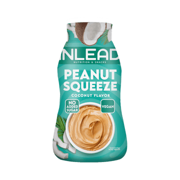 Inlead Peanut Squeeze Coconut 520 g, cremige Erdnusspaste in der Squeeze-Flasche