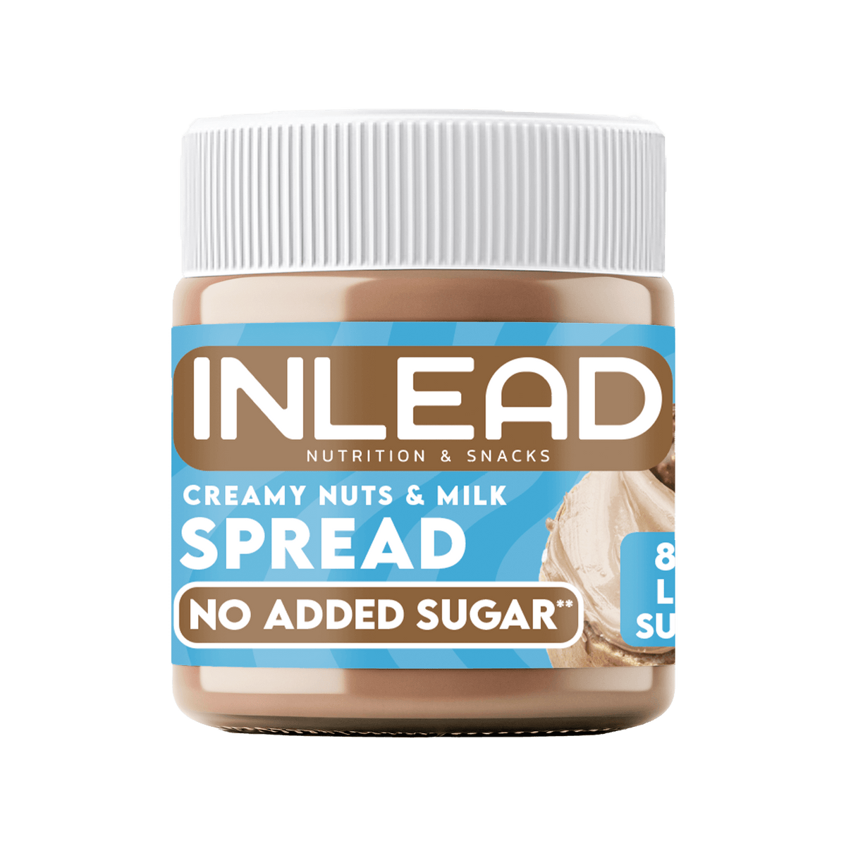 Inlead Spread 200 g Creamy Nuts & Milk, Haselnuss-Milch-Aufstrich ohne Zuckerzusatz