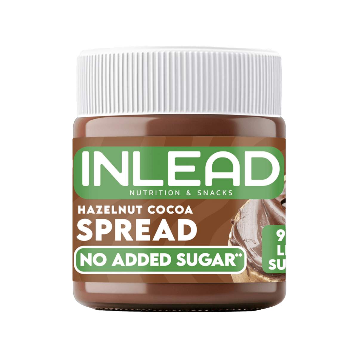 Inlead Spread 200 g Haselnuss-Kakao, cremiger Aufstrich ohne Zuckerzusatz