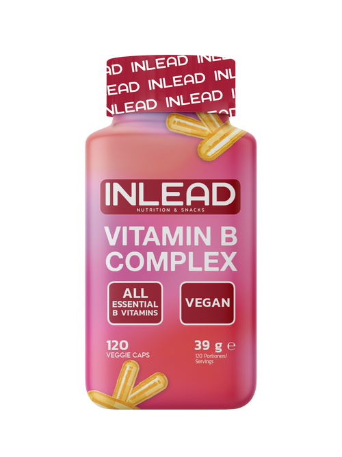 Inlead Vitamin B Complex, 120 vegane Kapseln mit allen acht B-Vitaminen