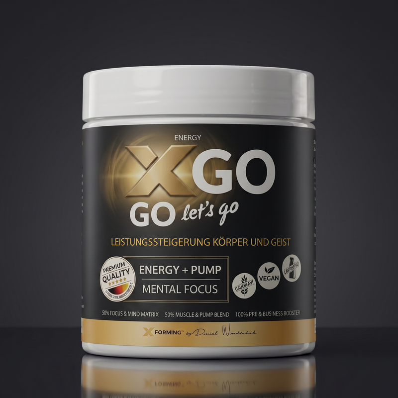 X-GO von X-FORMING, Getraenkepulver mit Koffein und Niacin