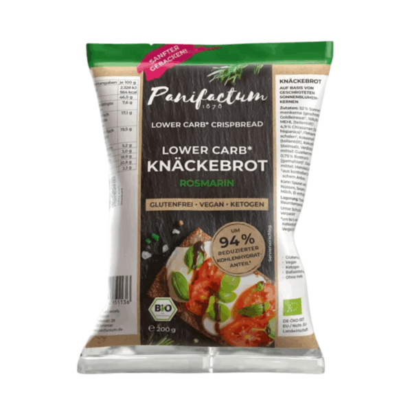 Low Carb Knäckebrot Rosmarin BIO